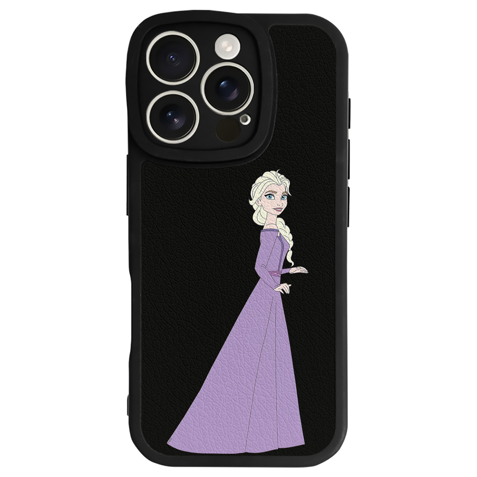 （画像用） アナと雪の女王 アンナ エルサ Frozen Anna Elsa 【iPhone 16シリーズ対応】シリコンスマホケース（レザー調） 材質：シリコン